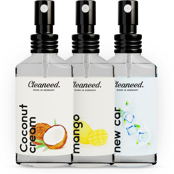 Cleaneed Scents 3er Set: Coconut, Mango, Fresh New Car
